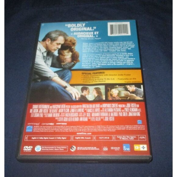 The Beaver (DVD, 2011, Canadian, Widescreen) Mel Gibson, Jodie Foster - Picture 3 of 3